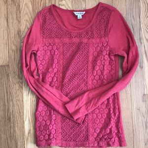🌺🎀Lucky Brand long sleeve pink
